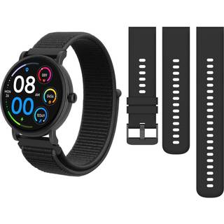 Triacle Legacy One Fitness smartwatch, Special Edition-pakke med ekstra nylonrem, sort