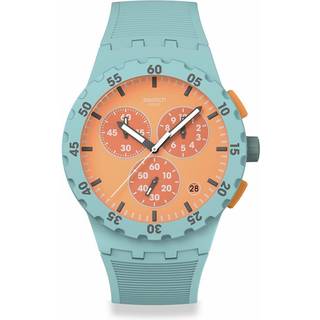 Swatch JUICY APRICOT Quartz Orange Dial Silicone Strap Men’s Watch SUSL401