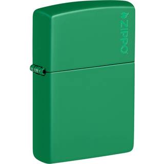 Zippo Golf Green Matte med Zippo logo - Zippo lighter