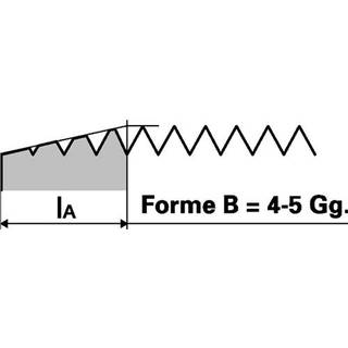 Spånbrydertap HSSE DIN374 MF20×2,00