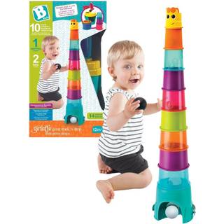 Bkids Stablelegetøj med kopper, bold og hammer - giraf