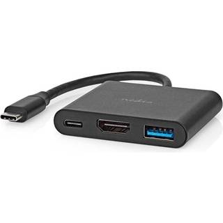 USB-C multiport adapter (USB-C HDMI 4K@30Hz / USB-A / USB-C) | So | PRIS-MATCH