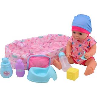 Baby Rose Drinking and Peeing Baby Doll 35cm