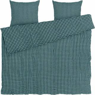 Juna Bæk&Bølge sengesæt 220x220 cm Grøn-lyseblå