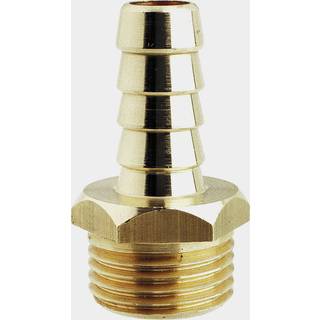 Slangnippel Maestrini Male Hose Tail, messing, 1/4" G (BSP) (udvendig) til 10 mm (25/64") slange
