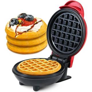 Elektrisk Mini Vaffeljern Rund Non-stick Belægningsgrill UK
