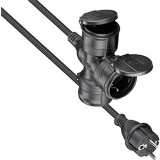 230V strøm forlængerkabel 3 udtag til brug udendørs (1x CEE7/7 3x | PRIS-MATCH