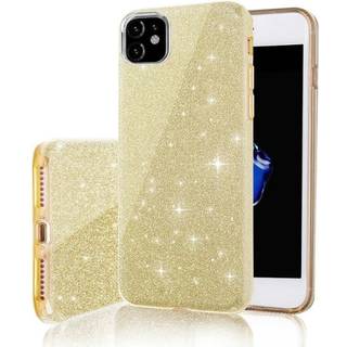 iPhone 15 PRO - 3in1 Glitter Elegant Mjuk Skal Guld