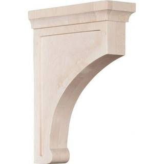 Ekena Millwork BKTW02X07X10GORO Stor Gomez Wood Wood Brackets 2 1/2 """" W X 7 """" D X 10 """" H Red Oak