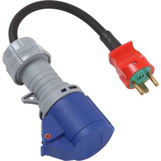 Adapter dk/cee  1,2m 230v 16a med cee forlængerled og dk stikprop