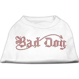 Dålig hund strassskjortor vita s