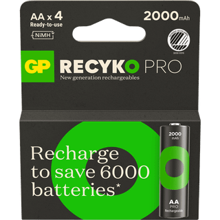 GP BATTERIES GP Recyko Pro 2000mAh AA 4-p 4891199223716