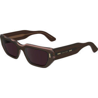 Calvin Klein CK24500S 228 51 Solbriller Mænd Brun - Transparent Dark Brown On Transparent Ro - 51mm