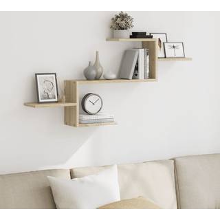 Væghylde 104X15X49 Cm Konstrueret Træ Sonoma-Eg