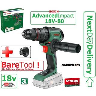 Bosch 18v slagboremaskine advancedimpact 18v-80 quicksnap uden batteri &amp; lader