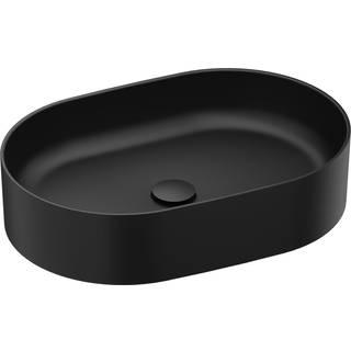 Ravak Tvättställ Ceramic Slim Oval Svart Matt 55 cm