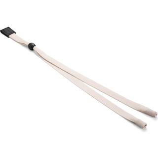 Bred Beige Solbrillesnor med Læderdetaljer