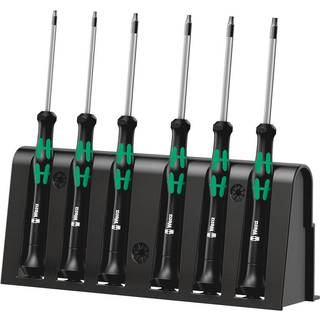 Wera 2067/6 elektronik-TORX® BO-skruetrækkersæt + rack, 6 dele