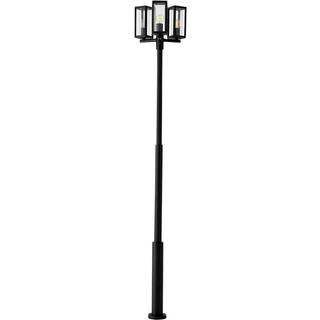 Lucande udendørslampe Siveta, 240 cm, 3 lyskilder, sort, E27, IP65
