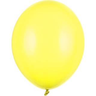 100 stk. Latexballoner gul 10" - Luksus kvalitet til fest og dekoration