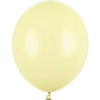100 stk. Latexballoner pastel gul 10" – Perfekt til festdekorationer og heliumbrug