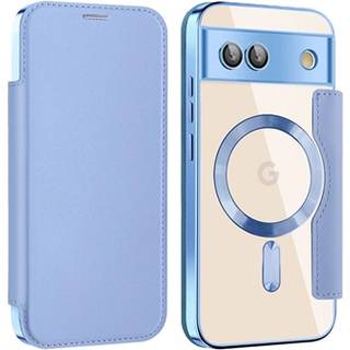 Google Pixel 8a Flip cover med kortholder - MagSafe-kompatibel - Blå