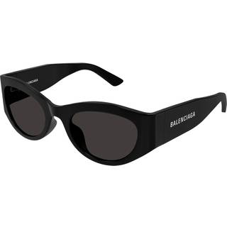 Balenciaga BB0330SK Asian Fit 001 54 Solbriller Kvinder Black - Black - 54mm
