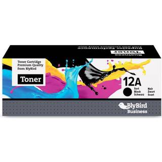 BlyBird 12A Q2612A Sort Lasertoner, 2.000 sider
