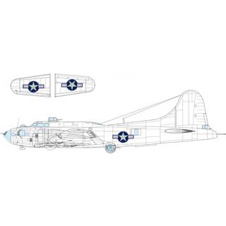 B-17F US national insignia w/ blue outline 1/48