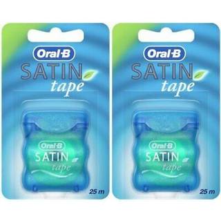 Oral-B Satin Tape Dental Floss Mint Flag 1 Count (Pack of 2)