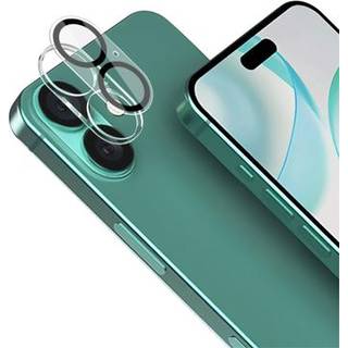 iPhone 16/16 Plus Imak 2-i-1 HD Kamera Linse Hærdet Glas