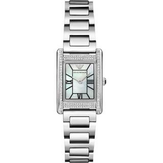 Emporio Armani Two-Hand Mother Of Pearl Dial Stainless Steel Ladies Watch AR11625