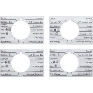 Electrolux programplade, knap, klæbestof, DA,NO,SV,FI 140113765105