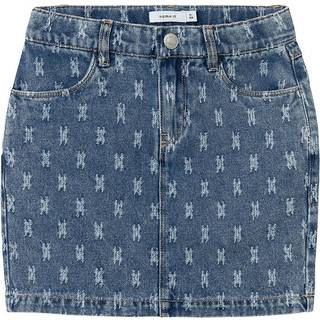 NAME IT Nederdele Denim Bente Dark Blue Denim