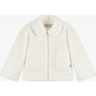 Newborn Teddy Jacket - White - 4