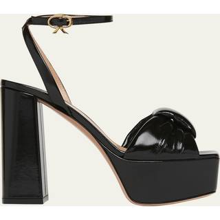 Gianvito Rossi ParadÃ¬ leather platform sandals - black - EU 38.5