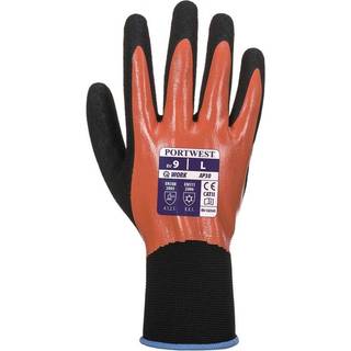 Dermi Pro handske - Orange/Sort (Størrelse: XX-Large)