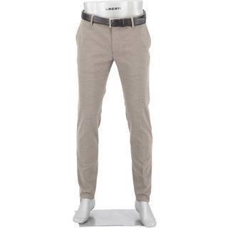 Alberto Herren Hose braun meliert Slim Fit