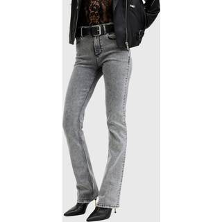 All Saints AllSaints Washed Grey Slim Haldan Bootcut Jeans