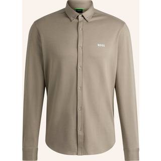 BOSS BOSS Green Regular Fit Anti Wrinkle 100% Cotton Shirt