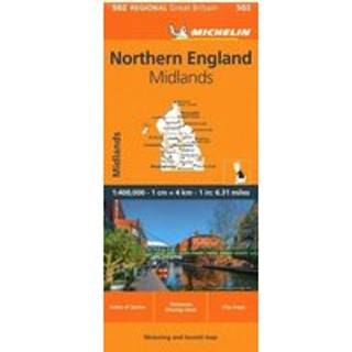 Michelin Great Britain Blad 502: Northern England, The Midlands