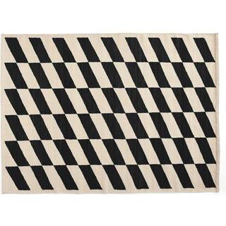 HAY Shift Kelim tæppe 140x200 cm Black
