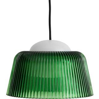 HAY Brim Bottle pendel Ø24,5 cm Green glass