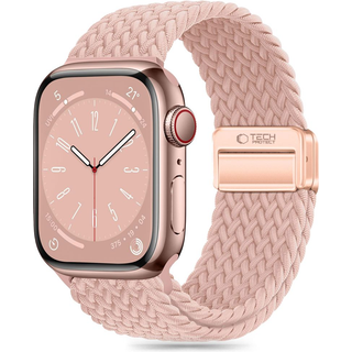 Apple Watch Series 11/10/9/8/7/6/SE 3/SE Tech-Protect NylonMag-rem - 40mm/41mm/42mm - Støvet Rose