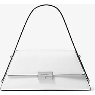 MK Ludlow Medium Leather Shoulder Bag - White - Michael Kors - ONE SIZE