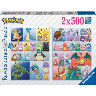 Ravensburger Pokemon puslespil 2x500 - motiver af Pokemons