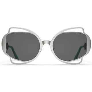 Marni Unisex Route Of The Sun Silver J2K Solbriller Metal Sølv Grå Geometrisk Normal