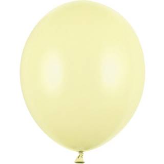 100 stk. Latexballoner pastel gul 12" - Perfekt til festdekoration &amp; ballongas