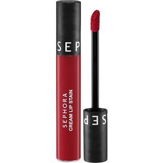 Sephora Collection - Cream Lip Stain - Matte Liquid Lipstick - Mat Flydende Læbestift - Cream Lip Stain-24 128 Fancy Raspberry - For Women