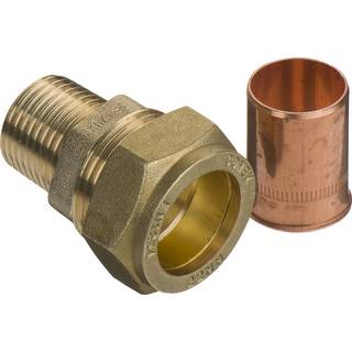 Komp. Overgang Lige 22 Mm X 1/2" N Cu Fix-Pro
